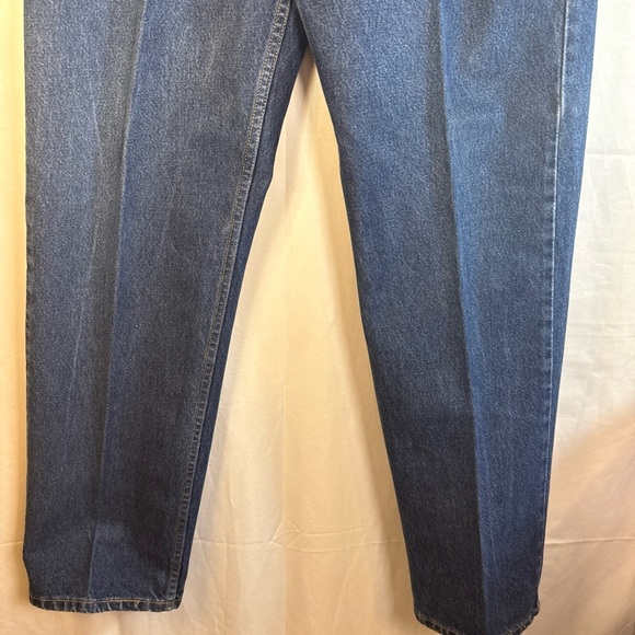 Levi's Dark Blue Straight Jeans 505 36x32 Preowned - Picture 5 of 10